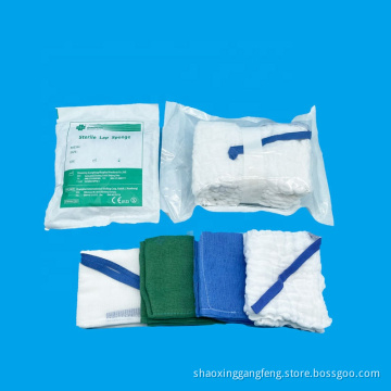 X-ray detectable medical abdominal gauze sponges